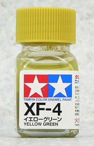 TAMIYA 琺瑯系油性漆 10ml 黃綠色 XF-4 